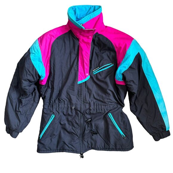 Sunice Jackets & Blazers - Black Pink Ski Jacket Coat Sz 12 Snow Y2K